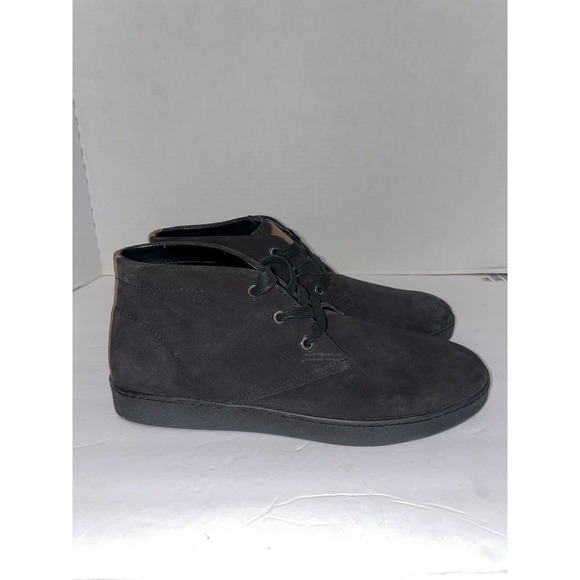 Men's COACH Suede Black Chukka boots With Leather Accents FG1504 Size 8.5 EUC - Picture 1 of 9